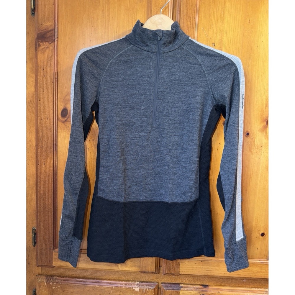 Icebreaker Women's S Thermal Base Layer Top 200 Merino Wool Crew Neck Pullover